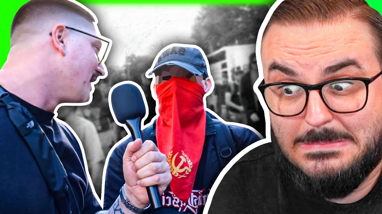 Vincent konfrontiert Linke auf einer Demo