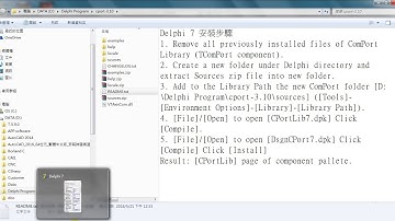 Delphi 7 Install CPort