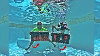 We Found Two Abandoned Mystery Boxes In Our Swimming Pool We Found Two Abandoned Mystery Boxes In Our Swimming Pool