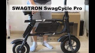 SWAGTRON SwagCycle Pro Folding Electric Bike Unboxing & Setup screenshot 2