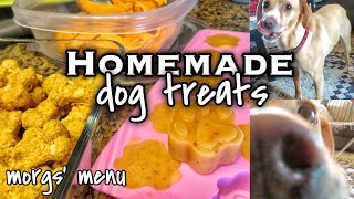 HOMEMADE DOG TREATS! | Carrot Cake Biscuits, Frozen Apple Bites, & Sweet Potato Chews