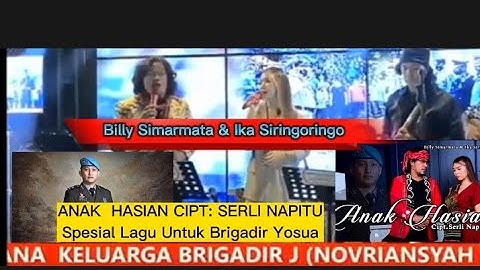 anak Hasian Cipt: Serli Napitu - Billy Simarmata & Ika Siringoringo- Lagu Untuk Brigadir Yosua