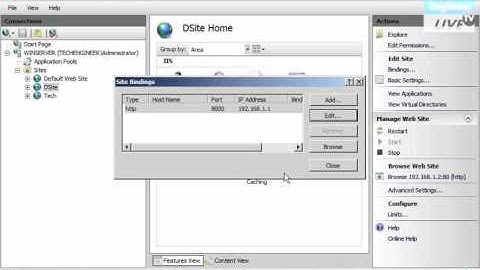 Hosting Multiple Sites using Different TCP Ports in IIS - Windows Server 2008