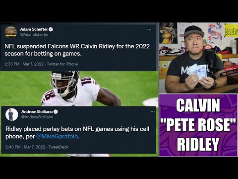 WOW. Falcons WR Calvin Ridley Suspended at Least 1 Season for Betting on  NFL Games 