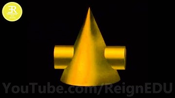 Intersection of solids Cone and Cylinder - #ReignEdu Animation Series #ED95