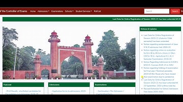 AMU NOTICE REGARDING REGISTRATION OF AUTUMN/ODD SEMSETER 2020-21 || ONLY FOR AMU STUDENTS ||