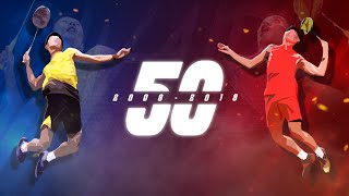 Lin Dan vs Lee Chong Wei Top 50 Plays | 20082018 | Badminton Rallies