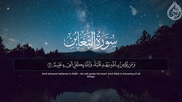 سورة التغابن كاملة من صلاة العشاء   أحمد الشافعي