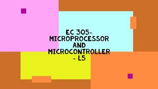 EC 305   L5 - Timing Diagram 8085 Profile