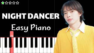 NIGHT DANCER - imase | EASY Piano Tutorial
