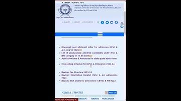 how to check counselling schedule #rajuvas #veterinary #rajuvas counselling schedule