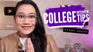 How to Ace Your College Interview  | Study Hacks
