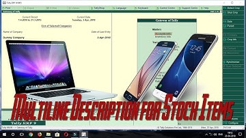 Multi Line Description of Stock Item and Many More | Tally TDL | Explore Busy