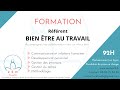 Formation rfrent bien tre au travail  zen touch