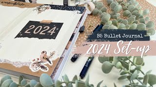 2024 New Bullet Journal Setup Vintage Scrapbook Style B5 Journal Scribbles That Matter BuJo Deutsch