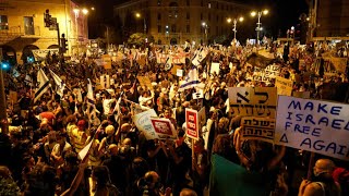 En Israël, des milliers de manifestants anti-Netanyahu de nouveau dans la rue