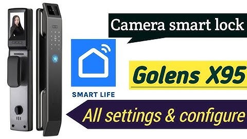 Golens X95 demo and mobile app configure || How to setup golens smart lock || #smartlock