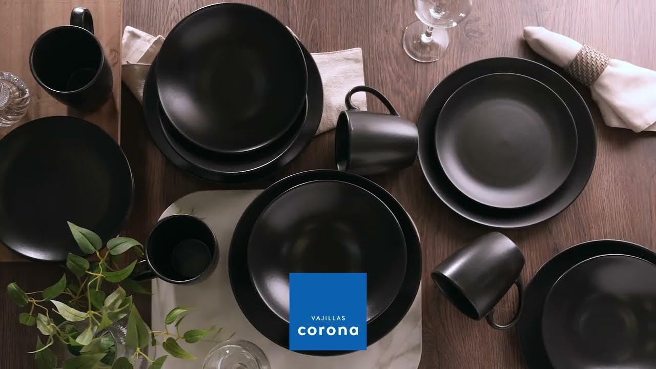 Diseño contemporáneo para tu mesa: Ébano | Vajillas Corona