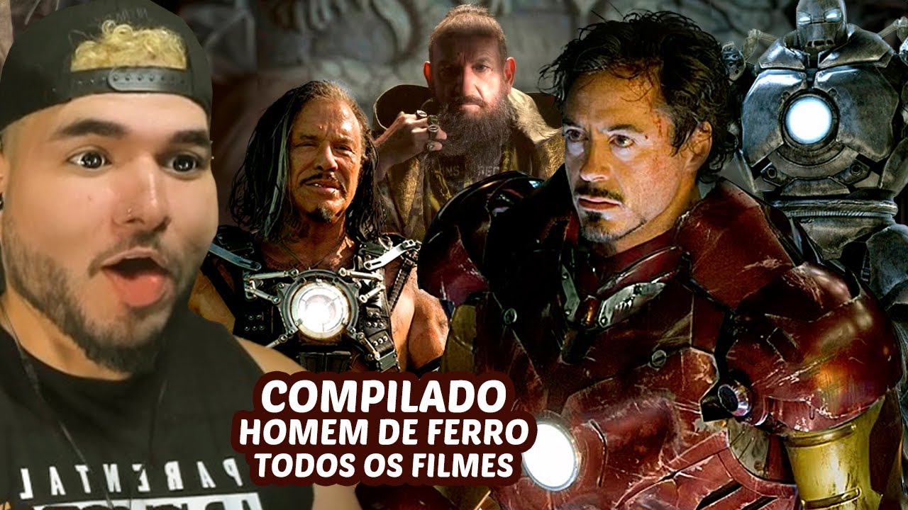 MARATONA HOMEM DE FERRO - TRILOGIA DO UCM | Melhores Momentos do Tony Stark