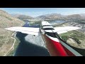 Flight from cromwell racecourse aerodrome to queenstown international airport  new zealand in msfs