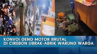 Brutal Motorcycle Gang Convoy in Cirebon Ransacks Residents' Shops | Snapnews