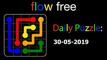 Flow free daily puzzles of May 30, 2019 SOLUTION - Gameplay Walkthrough (iOS & Android)