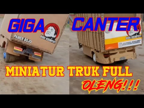 MINIATUR TRUK  GIGA  DAN CANTER  FULL OLENG YouTube