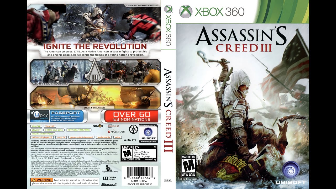 Assassin's Creed III - Xbox One 360 - Microsoft - Jogos de Luta