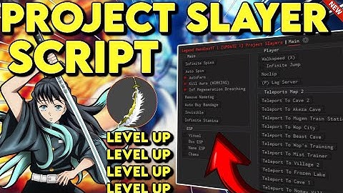[Update 1.5] Project Slayers Script Hack GUI: Mugen Farm, Auto Dungeon, Auto Farm Points, Inf Spins!