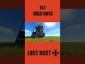 *NEW* 1X1 SOLO BASE DESIGN RUST 2025 #rust #youtubeshorts #shorts