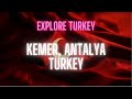Walking tour kemer turkey  beautiful seaside resort town in antalya  4k 60fps u.