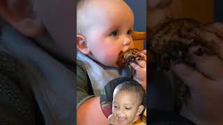 cute baby eating foods ??