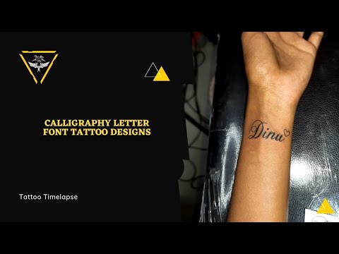 Best Name Tattoo Designs for Men and Women | Calligraphy Script Tattoo  Designs | Chennai Tattoos - YouTube