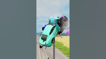 Cars vs Utility Pole 💡⚡