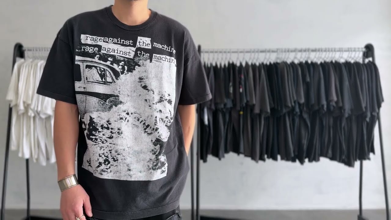RAGE AGAINST THE MACHINE BURNING MONK BACK TEXT