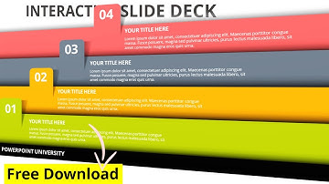 Create an Interactive Slide Deck in PowerPoint | Free Slide Deck | PowerPoint University