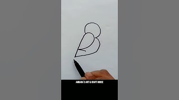 🔴 Draw Bird Using Numbers 1 to 7 | Easy Drawing | Figure Drawing #shorts #ytshorts #drawing