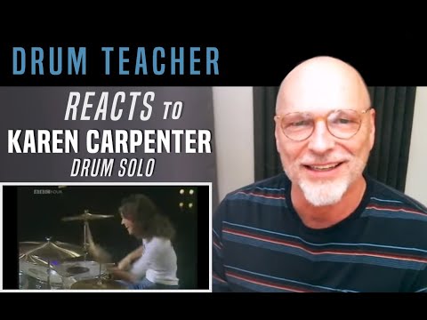 Drum Teacher Reacts to Karen Carpenter - Drum Solo