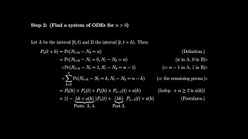 Poisson Processes 3 - Poisson Postulates and the Time-Homogeneous Poisson Process