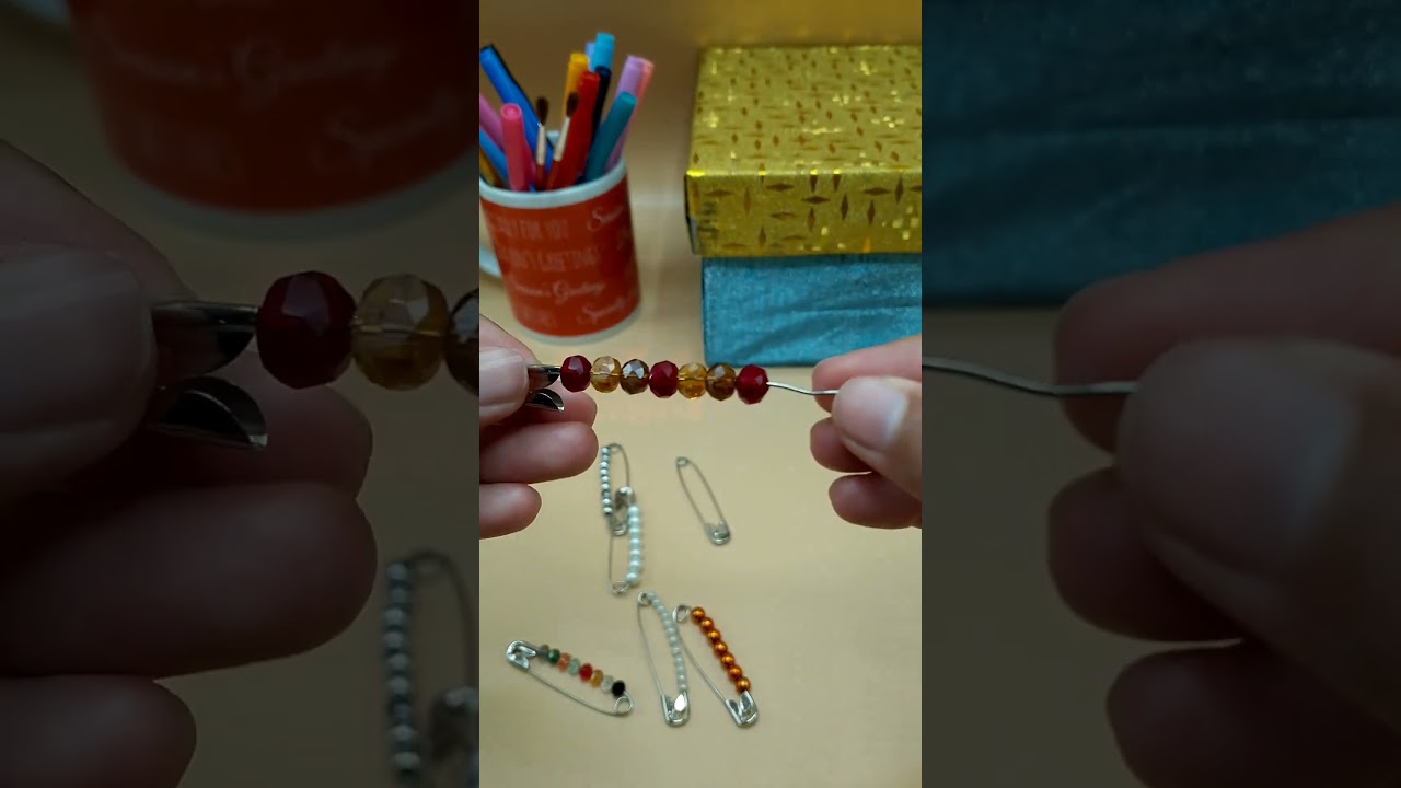 Beaded Safety Pins Hack 🧷 