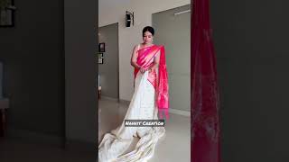How to Style a Saree with Dupatta ll Saree Draping Style #shorts #howtostyle #howto #howtodrapesaree