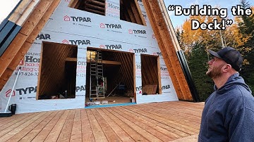 Our A-Frame Cabin Finally Gets a Front Deck!