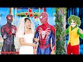 Spiderman rescues kidnapped bride compilation  bunnyfunny