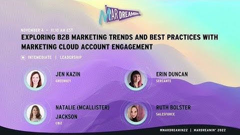 Exploring B2B Marketing Trends and Best Practices With Marketing Cloud Account Engagement