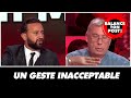 Suite a un geste inacceptable cyril hanouna demande a un intervenant de quitter le plateau