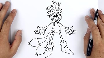 HOW TO DRAW SECRET HISTORY TAILS (Sonic.EXE 3.0 Restored) | Friday Night Funkin (FNF) - Easy