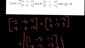 8.1 Matrix Operations
