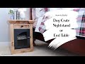 How to Build a Nightstand or Side Table with Storage {OR Use as a Dog Crate!}