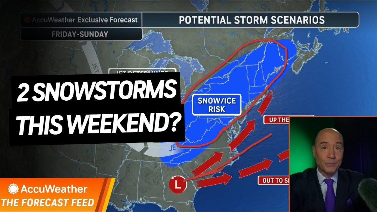 The Forecast Feed: Could there be TWO Snowstorms This Weekend? - YouTube