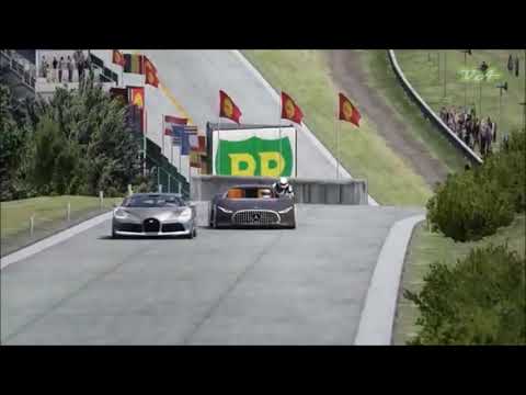 Kawasaki Ninja H2R Supercharged vs Bugatti Divo vs Mercedes Benz Vision GT at Ol1